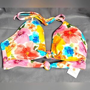 Shore Floral Bikini Top - Multicolor